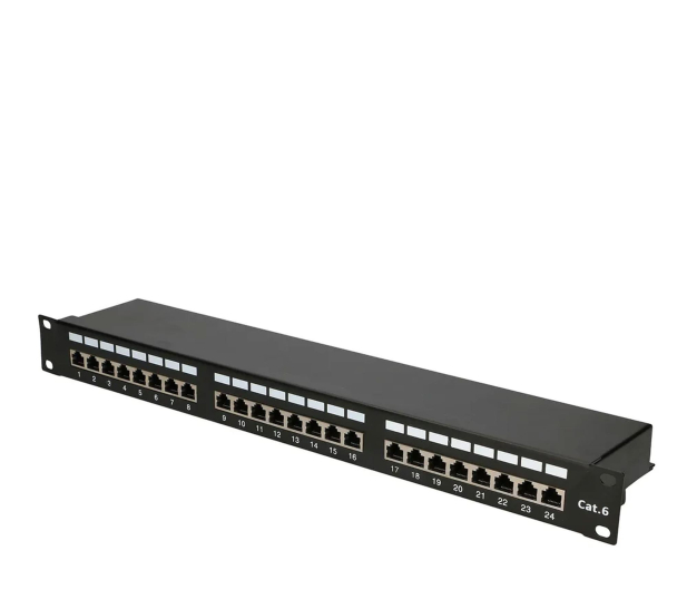 Extralink Patchpanel 24 porty CAT6 STP V2 EX.9830 - 1323251 - zdjęcie